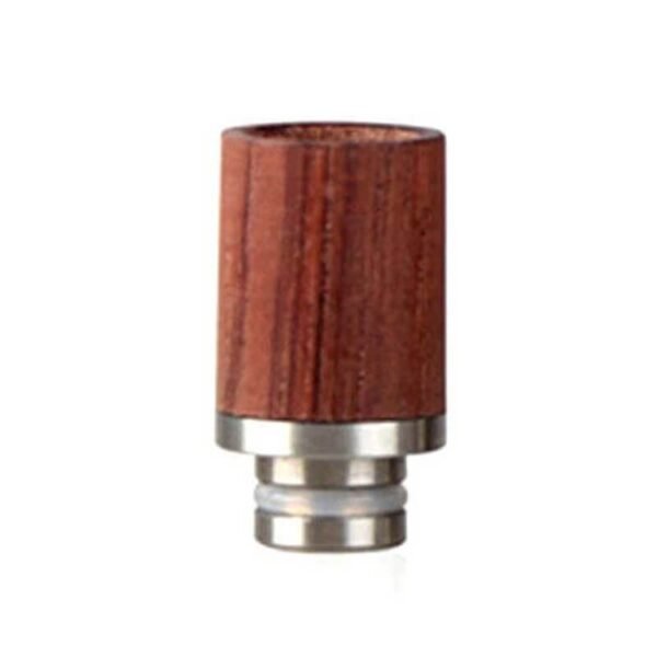 Driptip Series 510 Stainless Steel and Wood Drip Tip - Short